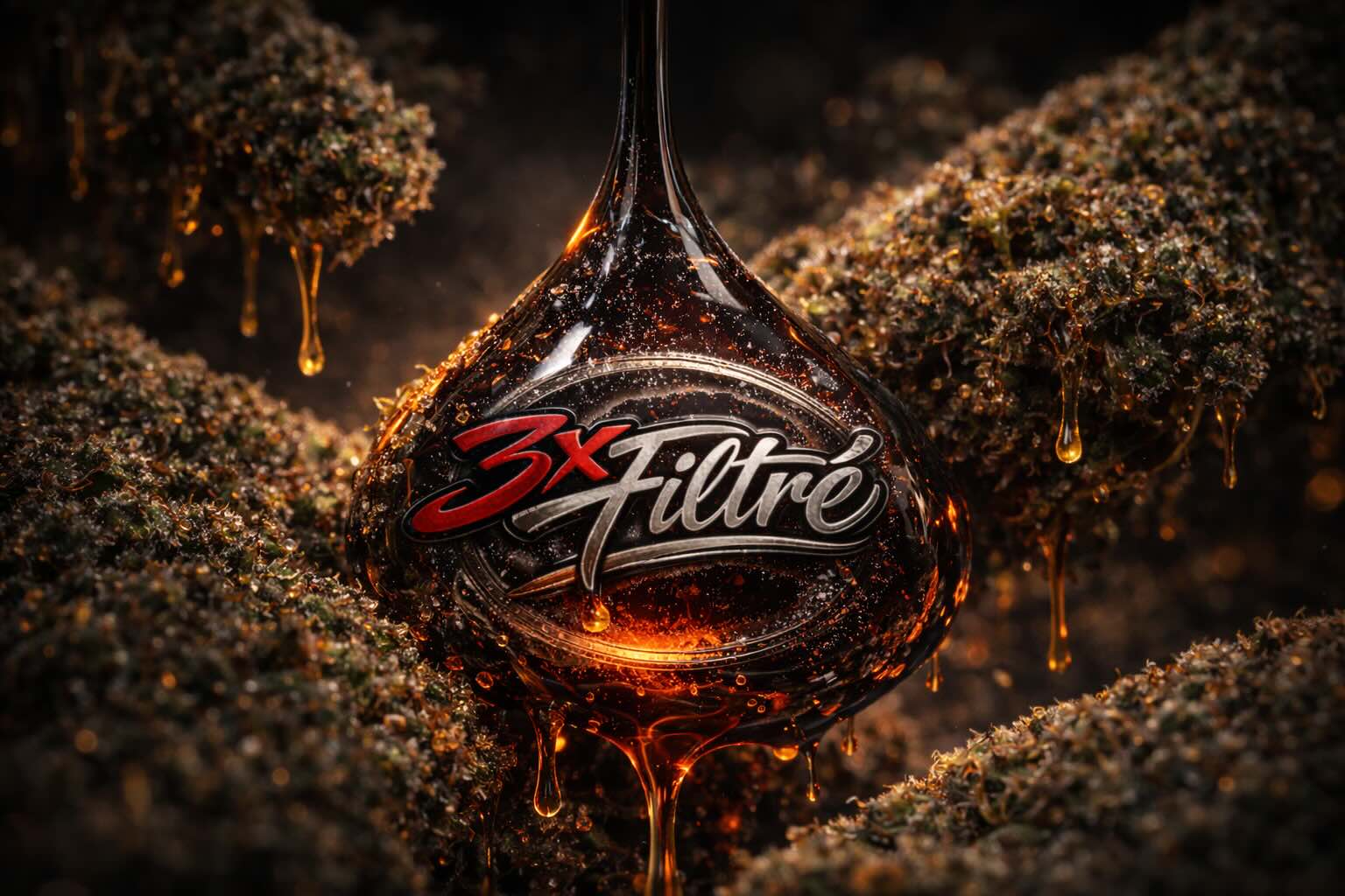 Résine CBD 3xFiltré — profondeur et texture